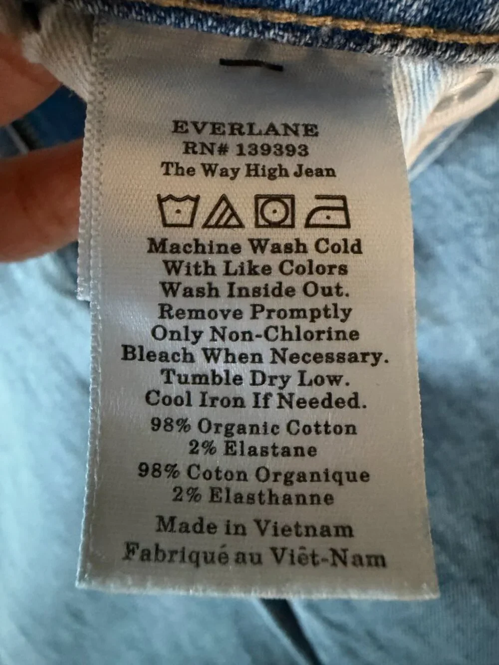 Everlane The Way High Jean Light Wash Size 30